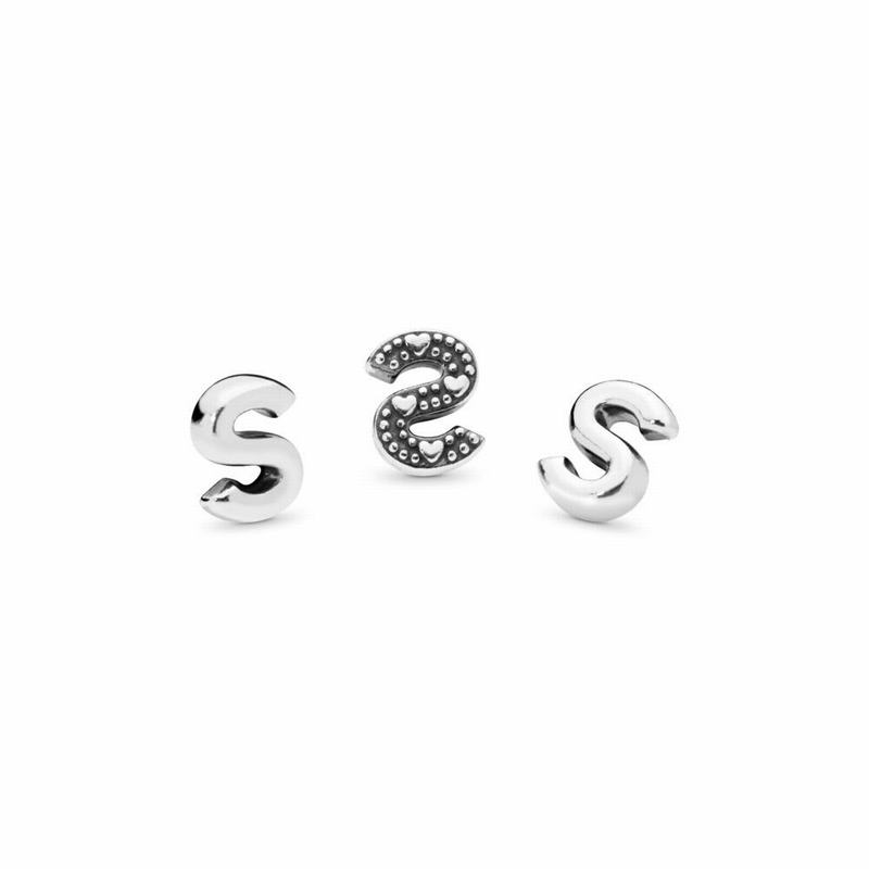 Pandora Australia Letter S Petite Locket Charm - Sterling Silver | YAVXBH250